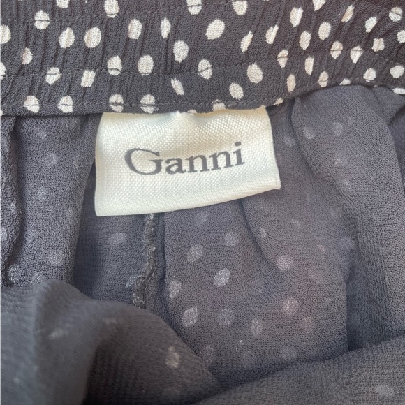 Ganni  polka dot shorts black / white pants size L - Picture 3 of 10